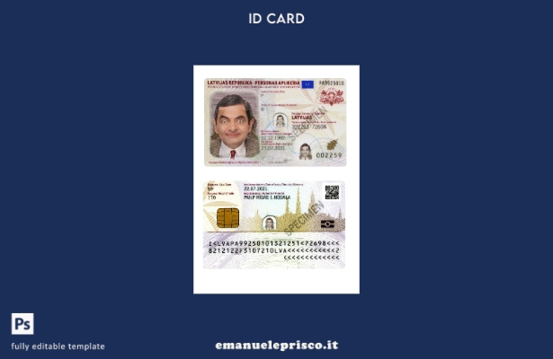 stile verificato ID Lettonia, modello presente